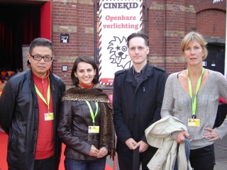 Ema Pendiuc and Hou Keming, Jury members of the Cinekid Film Festival